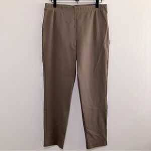 Karen Kane Pull on Brown Tan Ankle Pants Women Size Large